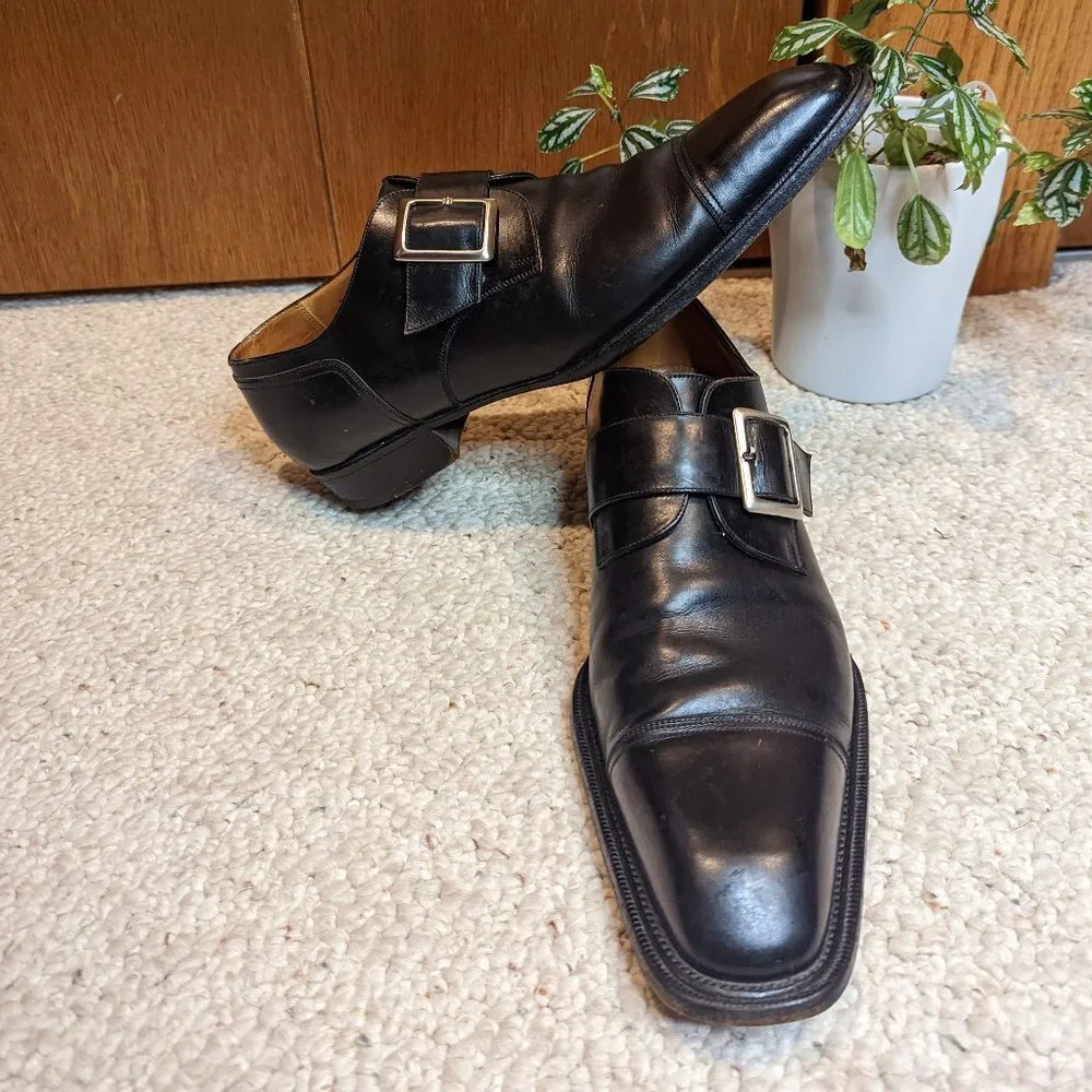 J.M. Weston Beaubourg Monk Strap Leather Derby - Picture 2 of 10